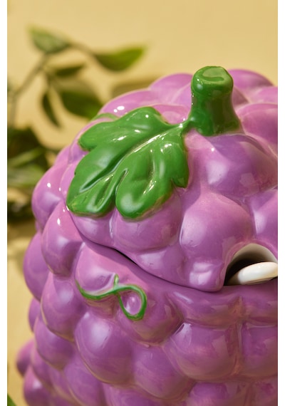 Karaca Grape Üzüm Desenli Şekerlik 13 Cm Mor