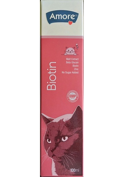 Amore Biotin Kedi Malt Paste Çinko D Biyotin 100 ML