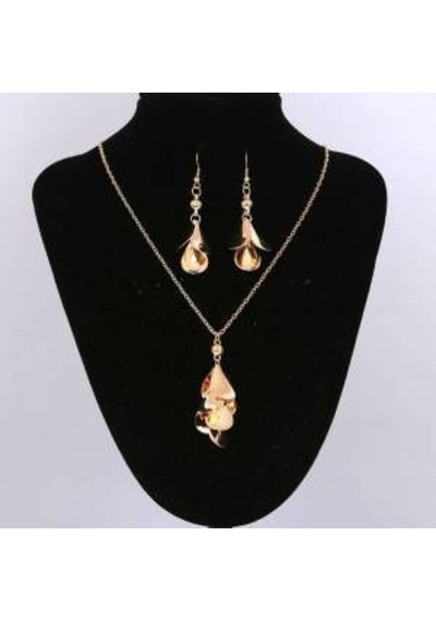 2019 Collections, Yaprak Model Takı Seti 18 Gp Sevgililer Günü