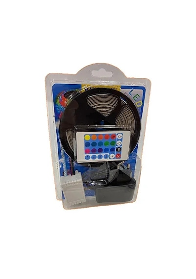 Atek Led Işık 5 Metre Şerit Led Rgb Işıklı Çok Renkli