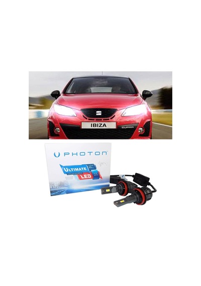 Seat İbiza Mk4 Led Xenon Uzun Far Ampulü H7 Ultimate 9500 Lumens Yeni Seri Beyaz 2008-2016