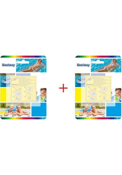 2 Paket 20 Bant Tamir Kiti Bütün Şişme Ürünler Yaması Kendinden Y Çok Renkli