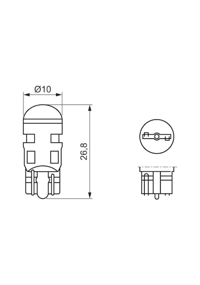 Bosch Led Retrofit W5W T10 Dipsiz Led Ampul 12V 6000K (W2,1x9,5d)