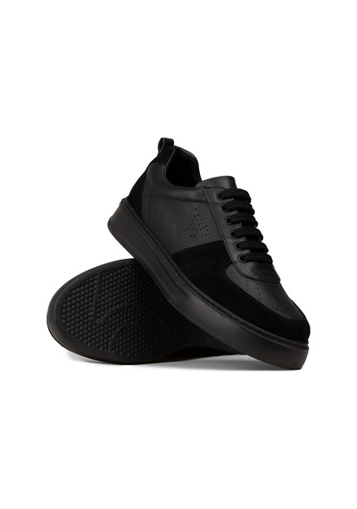 Deery Erkek Hakiki Deri Siyah Sneaker Ayakkabı - 02014msyhc01 Siyah