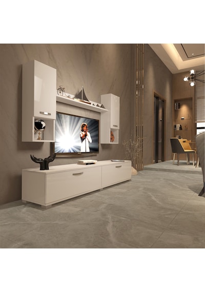 Decoraktiv Eko 5da Mdf Std Tv Ünitesi Tv Sehpası Beyaz