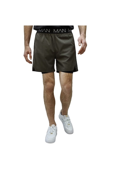 Nature The Brand Spor Ve Fitness Astarlı Taytlı Gizli Cep Detaylı Şort Yeşil