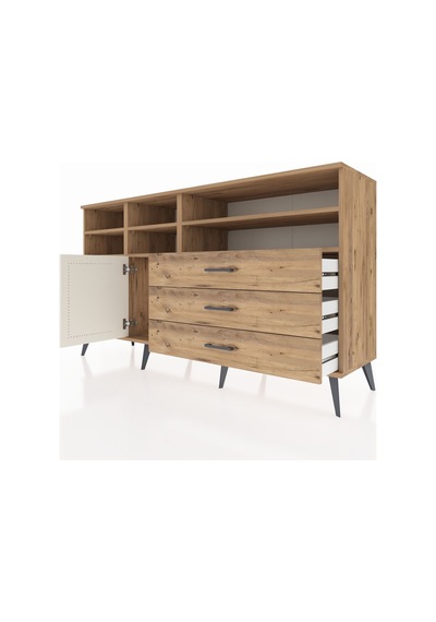Kronos Konsol 8 Raflı 3 Çekmeceli Tek Kapaklı 176x59x99 Çam-ayta Çam-aytaşı/çam Kronos Konsol 8 Raflı 3 Çekmeceli Tek Kapaklı 176x59x99 Çam-ayta Çam-aytaşı/çam