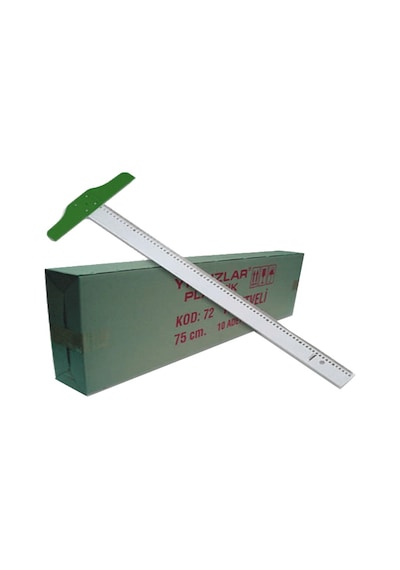 Yıldızlar 072 T Cetvel Plastik 75 CM Şeffaf