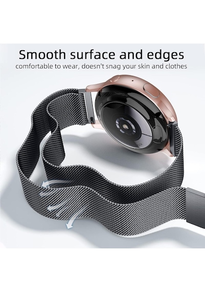 Xiaomi Watch S4 / S3 / S2 / S2 Pro / S1 Active / S1 Uyumlu Manyetik Metal Hasır Örgü Kordon