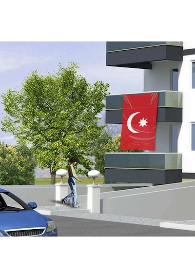 Son İmparatorluk Osmanlı Bayrak -150x225 Cm 1,5 Metre X 2,25 Metre 1