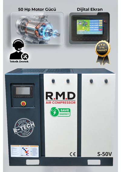 R.m.d Kompresör 50 Hp Invertörlü Vidalı Hava Kompresörü S-50v