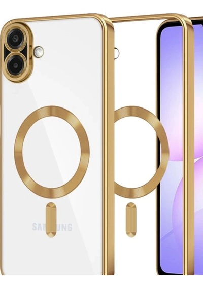 Samsung Uyumlu Galaxy A07 4g Kross Magneticsafe Kapak Altın