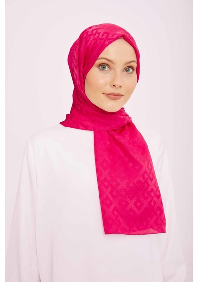 Armine 75 195 Jan Jan Pembe Geometrik Desen Jakar Şal 5-21226