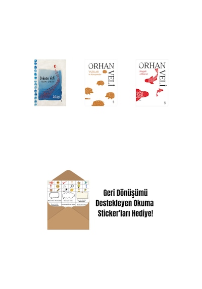 Orhan Veli - Resimli Şiirler Bez Ciltli + Yazılar Ve Konuşmalar + Hoşgör Köftecisi + Okuma Sticker'ları