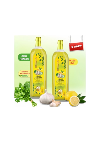 Hanzade Bitkisel Limon Sarımsak Maydanoz Kürü 2 x 1 L