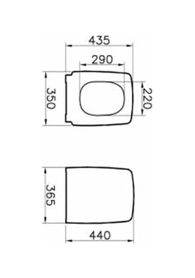 VitrA Metropole Soft Klozet Kapağı 90 - 003 - 009