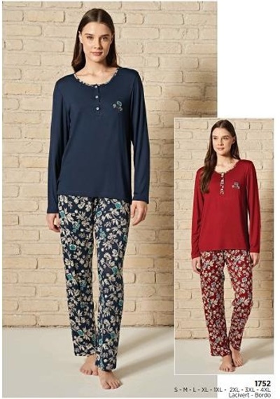 Pijadore 1752 Uzun Kol Pijama Takım 001