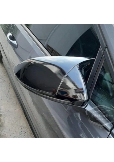 ŞüsCarOto Vw Jetta MK6 2011 Sonrası Batman Yarasa Ayna Kapağı Piano Black ABS Plastik (00)