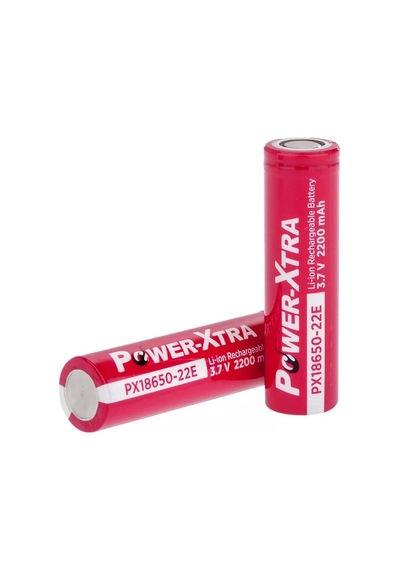 Power-Xtra PX18650-22E 3.7V 2200mAh Li-ion Şarjlı Pil