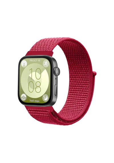Huawei Watch Fit 4 / Fit 3 Uyumlu Hasırlı Cırtcırtlı Spor Kordon