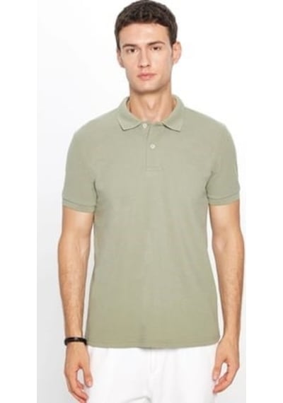 Tudors Erkek 5'li Paket Siyah-yeşil-kahverengi-mavi-vizon Slim Fit Dar Kesim Pamuklu Düz Pike Polo Yaka Tişört-51194 Çok Renkli