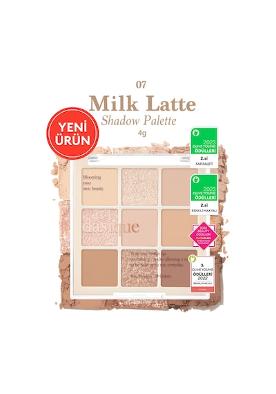 Dasique Mat Ve Işıltılı Renk Seçenekleri Sunan Far Paleti Shadow Palette 07 Milk Latte 07 Milk Latte