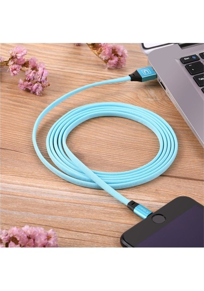 Micro Usb Flat Fiber Örgülü 2.4a Şarj Ve Data Kablosu