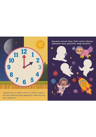 Fen Ve Doğa Sticker Kitabı - 60 Çıkartmalı Bilim Ve Uzay Temalı Çıkartma - Eğitici Aktivite