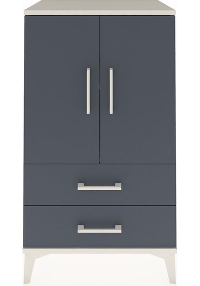 Hyperion Komodin 2 Raflı 2 Çekmeceli 2 Kapaklı 60x44x106 Aytaşı-antrasit Aytası