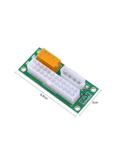 4326 Power Supply Güç Kaynağı Atx Dual Psu 24+4 Pin Fan Çoklayıcı