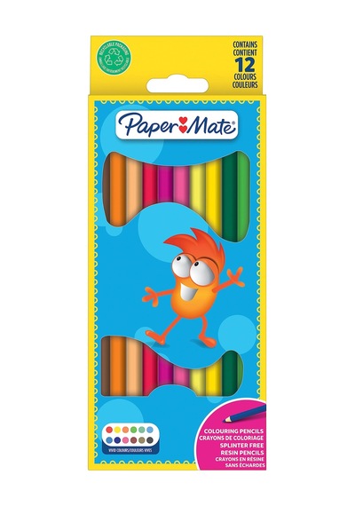 Paper Mate Kuru Boya Kalemi 12'li 124-Pembe