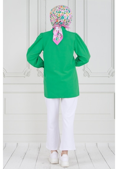 Sevitli Gül Broşlu Kolu Fırfırlı Tunik-benetton Yeşili-3605-benetton Yeşili Benetton Yeşili Sevitli Gül Broşlu Kolu Fırfırlı Tunik-benetton Yeşili-3605-benetton Yeşili Benetton Yeşili