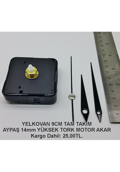 Duvar Saati Mekanizması Saat Motoru + Metal Akrep-Yelkovan-Saniye Diğer Duvar Saati Mekanizması Saat Motoru + Metal Akrep-Yelkovan-Saniye Diğer