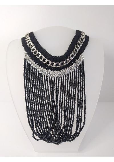 Kolye Gerdanlık Kadın Choker Bohem Kolyeler El Yapımı Uzun Püskül Boncuklar Bayan Kolye Takı Tasma Çok Renkli