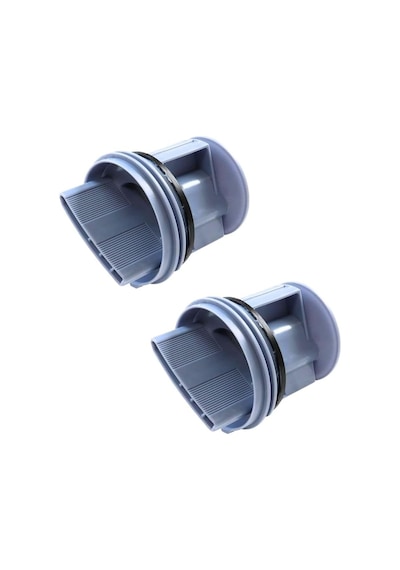 Bosch Wga142x0tr, Wat20480tr, Waw2856xtr, Profilo Cmg120dtr İle Uyumlu Çamaşır Makinesi Pompa Filtre Kapağı 2'li - Diğer