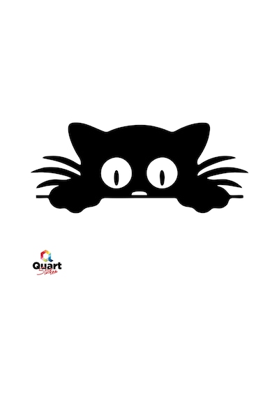 Bagajdan Bakan Kedi Oto Sticker Araba Cam Sticker (519312095)