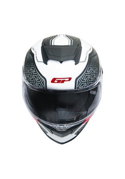 Gp Kompozit Mks008-rwrb Yarış Spoiler Güneş Vizörlü Şeffaf Full Face Motosiklet Kaskı Çok Renkli