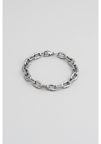 Modern Stil Çelik Erkek Bileklik Gri 53349292