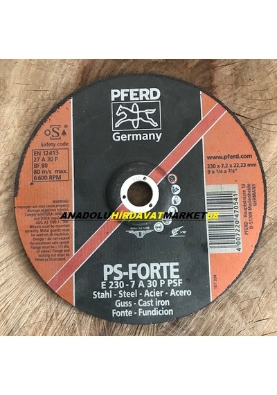 Pferd 230Mm Döküm Taşlama Taşı Pik Metal Çelik Taşlama Taşı
