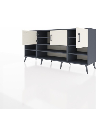 Hyperion Konsol 9 Raflı 3 Kapaklı 176x44x83 Antrasit-aytaşı Aytaşı Hyperion Konsol 9 Raflı 3 Kapaklı 176x44x83 Antrasit-aytaşı Aytaşı