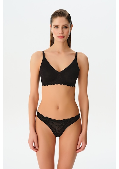 Suwen Invisible Soft Dantelli String Külot Sw5988012 Siyah