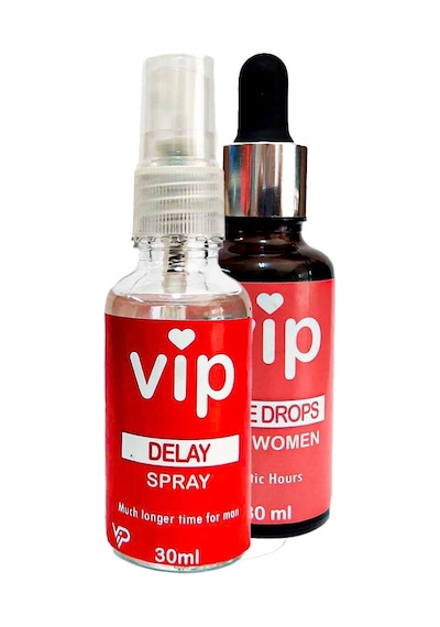 Vip Erkeklere Delayspray + Vip Bayan Cinseluyarıcıdamla