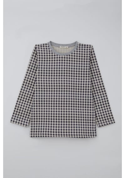 Breeze Erkek Çocuk Pijama Takımı Ekose Desenli 4-8 Yaş, Karışık Renk