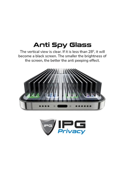 Apple Uyumlu   iPhone 17 Air İçin Privacy Gizlilik Anti-spy Ekran Koruyucu, Mat, Yandan Görünmeyi Engeller