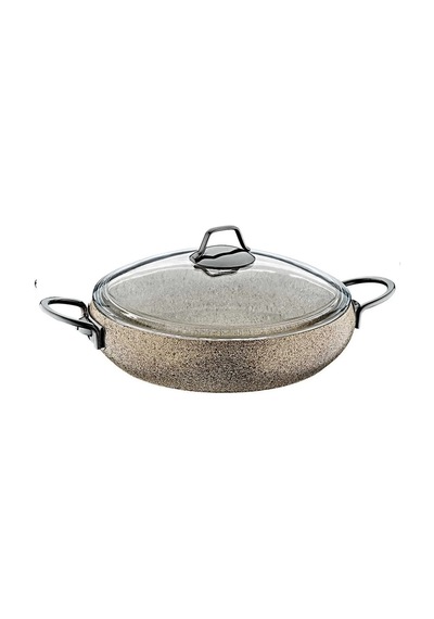 Sandstorm - 3052 - 9 Parça - Bio Granit - Pfoa Ve Ptfe Free - Tencere, Tava Çeyiz Seti Bej