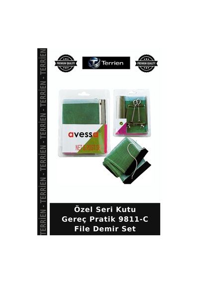 Özel Seri Kutu Gereç Pratik 9811-c File Demir Set Çok Renkli
