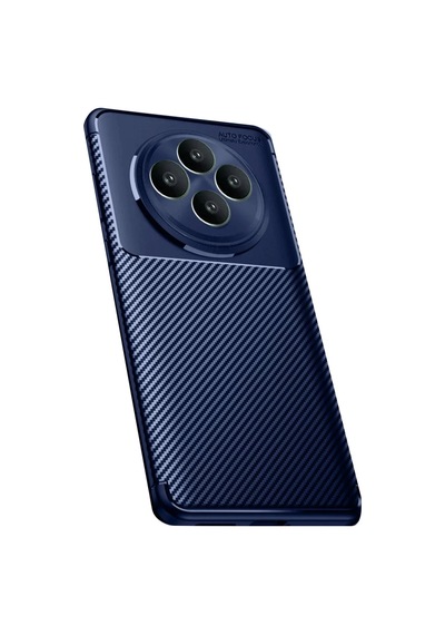 Oppo Reno 11 Uyumlu Fs Kılıf Auto Focus Karbon Kapak - Lacivert
