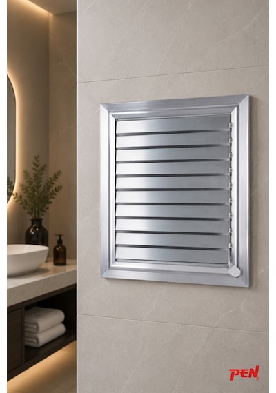 Alüminyum Banyo Wc Havalandırma Menfezi 48x48 Eloksallı Seri