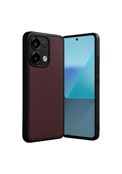 Xiaomi Redmi Note 13 4g Kılıf Aras Deri Kapak - Bordo 0.2M-Çok Renkli