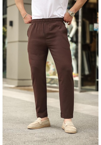 Madmext Acı Kahverengi Relaxed Erkek Pantolon 6510
